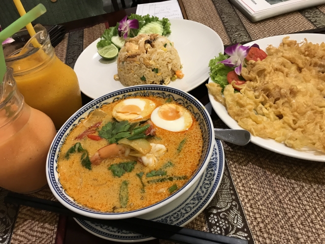 スパイスの効いた本格的なタイ料理